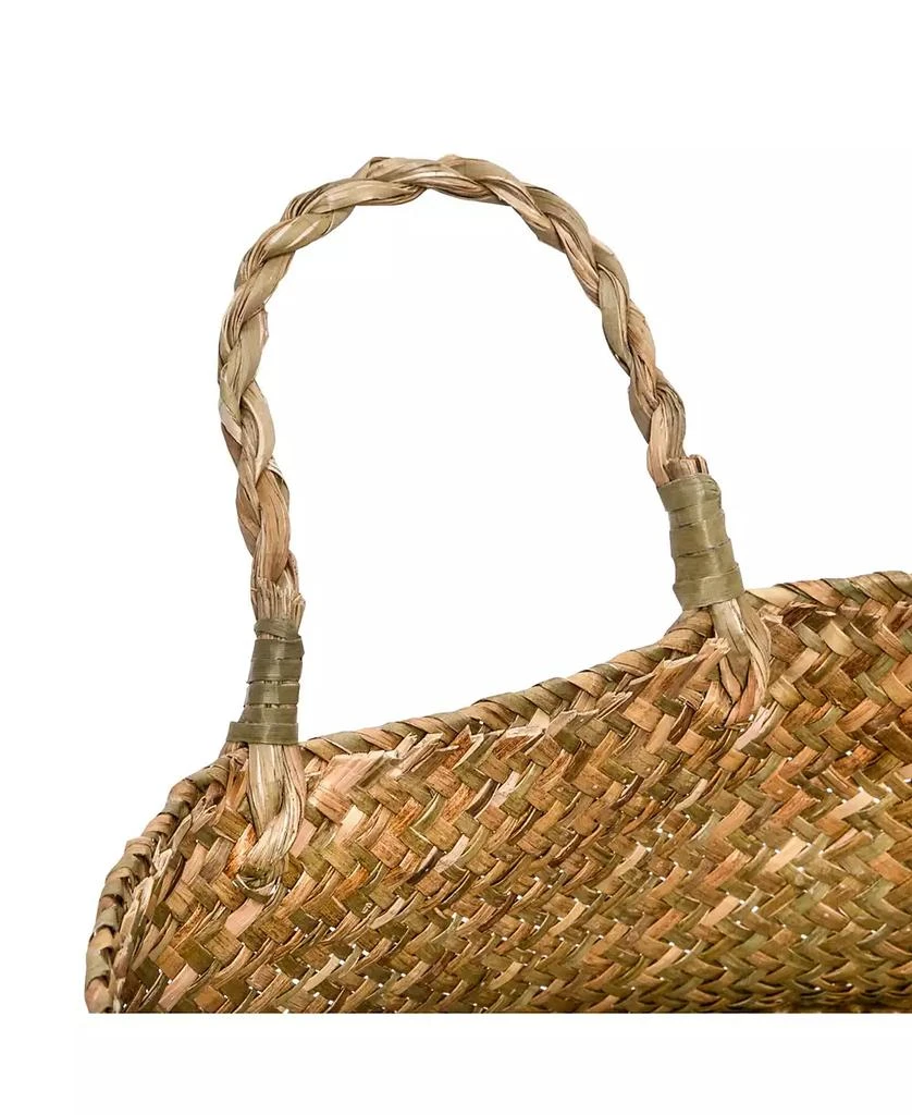 Set of 2 Folding Seagrass Belly Baskets 商品