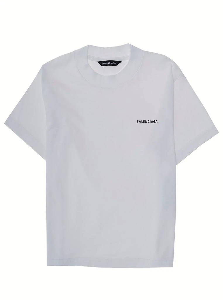 商品Balenciaga|Balenciaga Boy Cotton And Black T-shirt With Logo,价格¥995,第1张图片