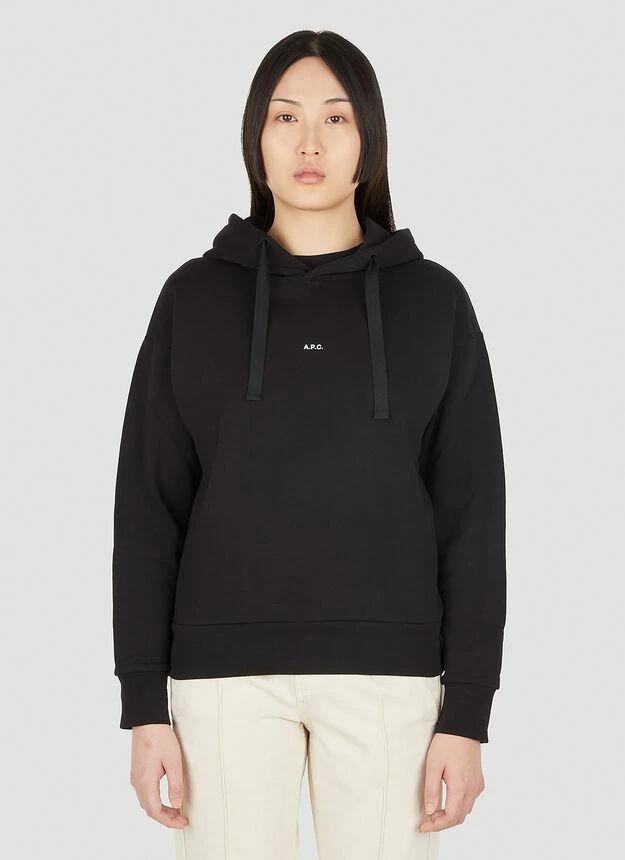 商品A.P.C.|Christina Hooded Sweatshirt in Black,价格¥794,第1张图片