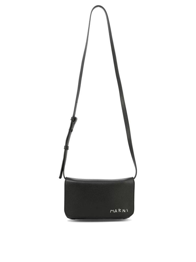 商品Marni|Crossbody Bag With Mending Crossbody Bags Black,价格¥2878,第1张图片