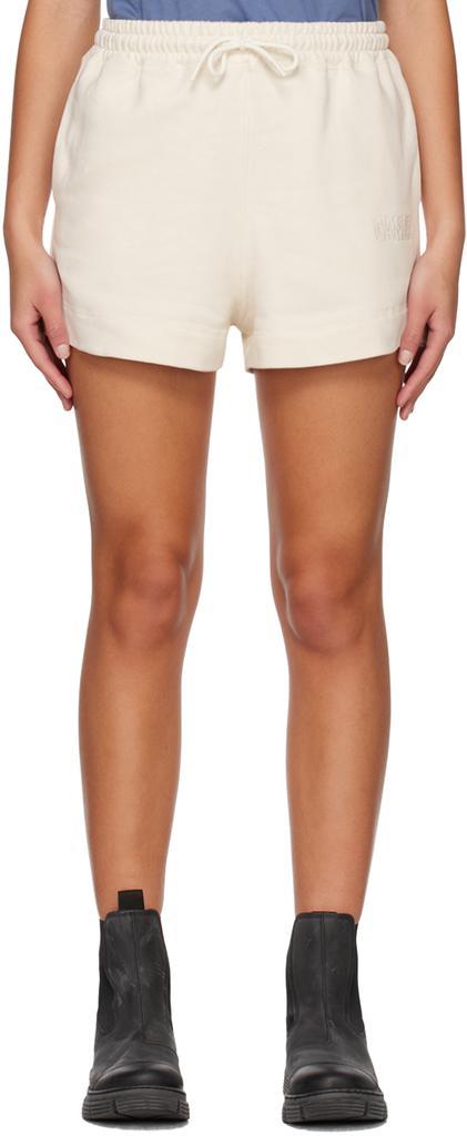 商品Ganni|Off-White Software Drawstring Shorts,价格¥685,第1张图片