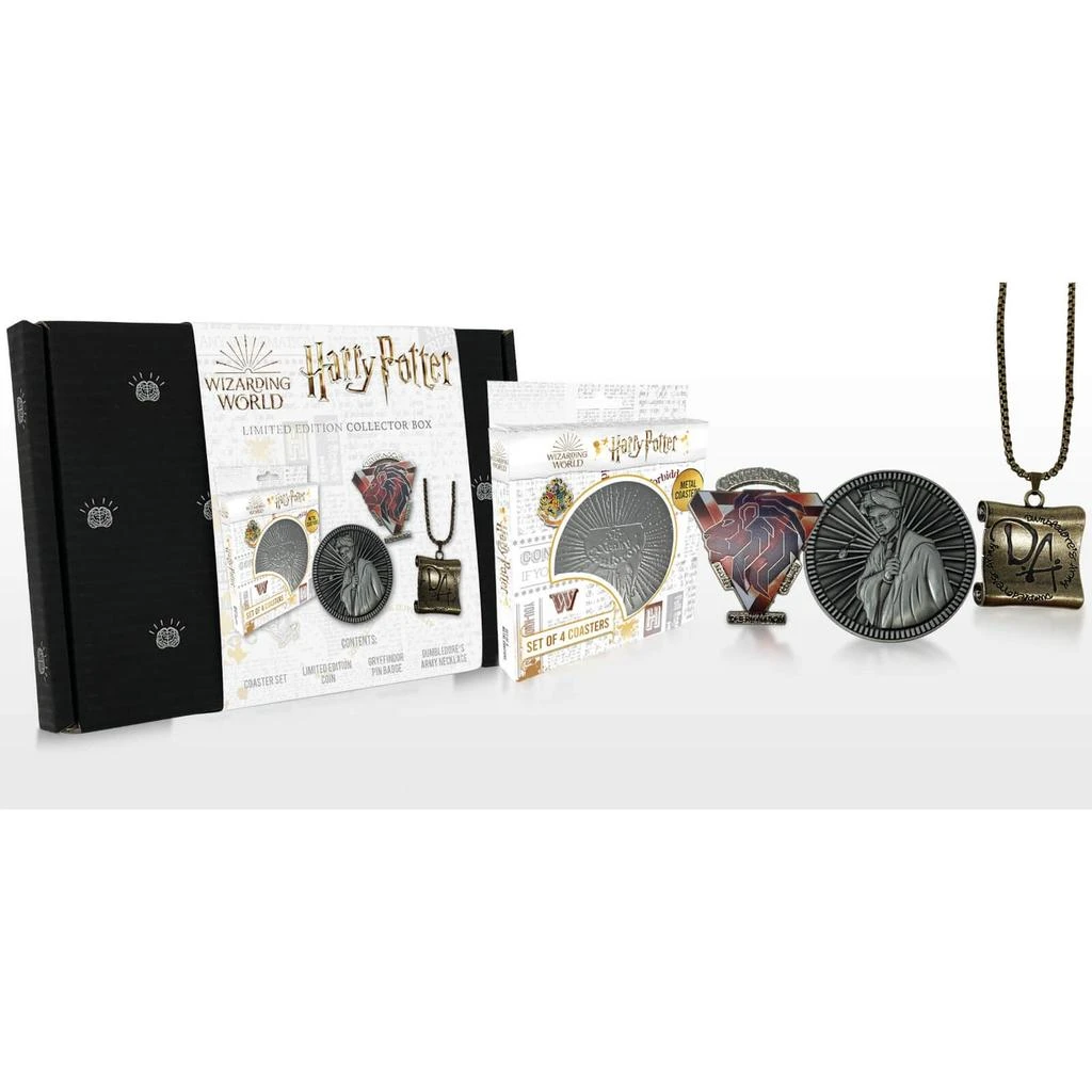 商品Harry Potter|Harry Potter Gift Set - Hp Collectible Coin, Da Necklace, Gryffindor Pin & Coaster Set,价格¥159,第1张图片详细描述