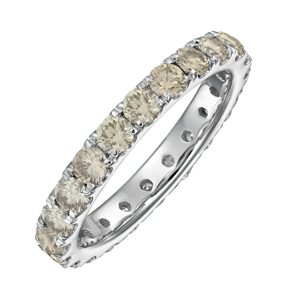 3 cttw Champagne Diamond Eternity Ring Wedding Band 14K Yellow Gold 商品