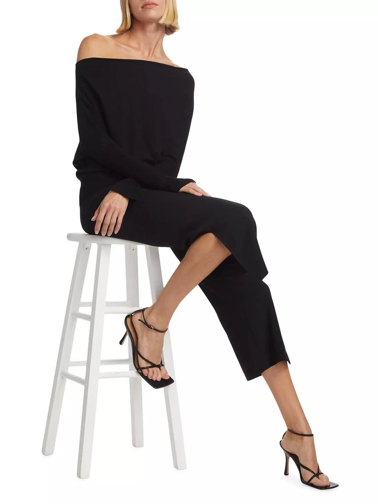 商品SIMKHAI|Lavina Draped Off-Shoulder Sweater,价格¥2432,第2张图片详细描述