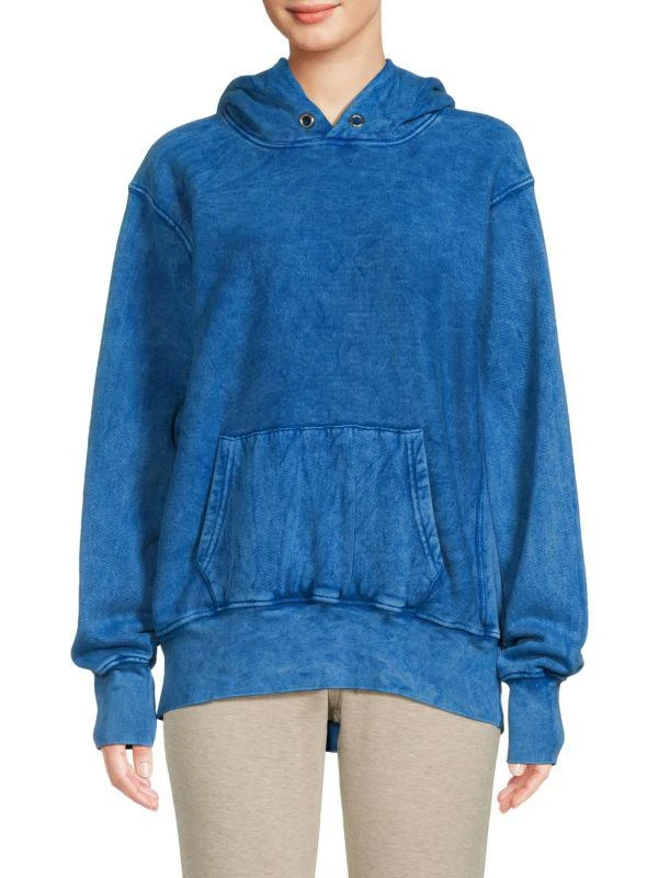 商品Les Tien|MIneral-Wash Crop Hooded Sweatshirt,价格¥439,第1张图片
