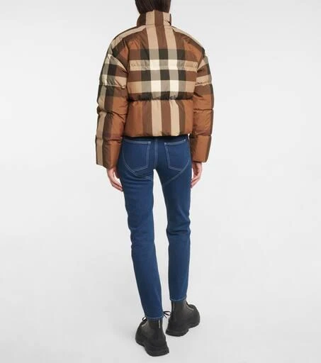 商品Burberry|Checked down cropped jacket,价格¥11896,第3张图片详细描述