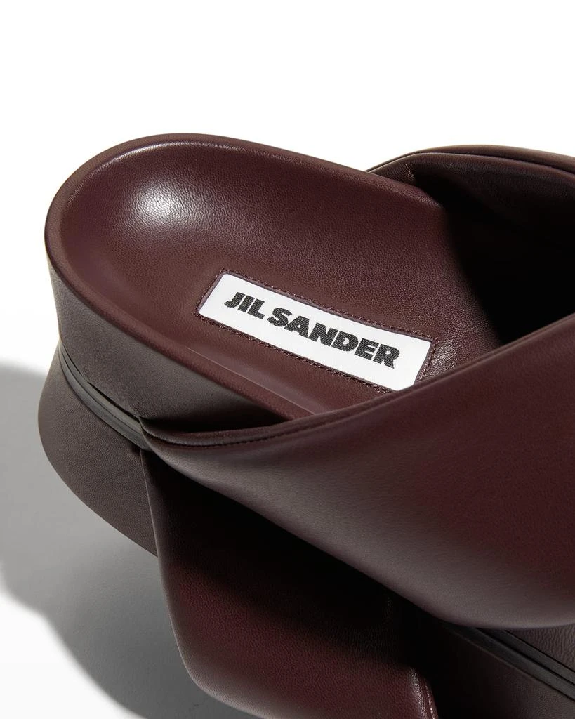 商品Jil Sander|Men's Leather Crisscross Slide Sandals,价格¥4553,第4张图片详细描述