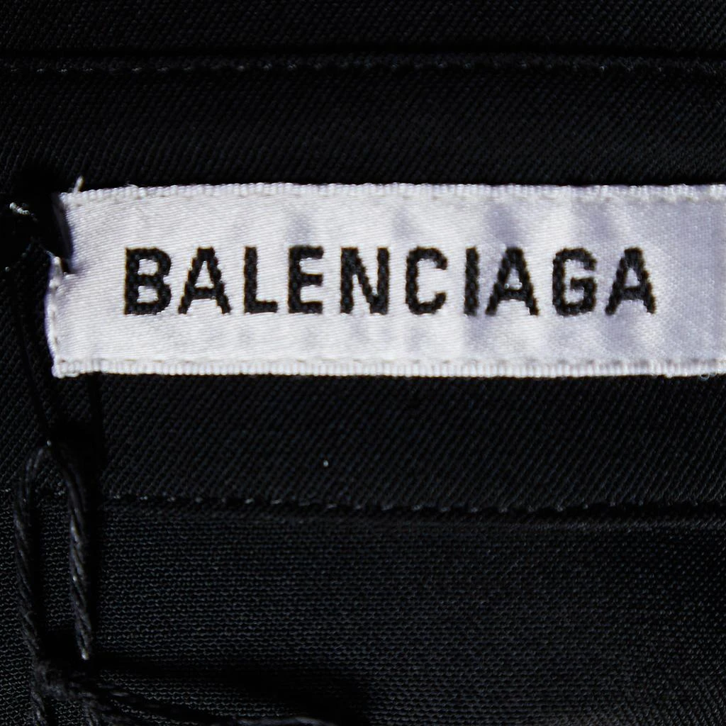 商品[二手商品] Balenciaga|Balenciaga Black Wool Button Front Oversized Shirt XS,价格¥2397,第4张图片详细描述