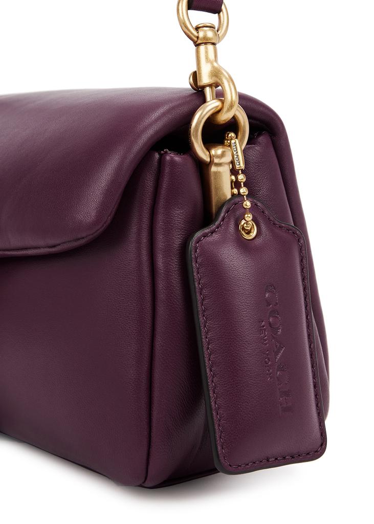 Pillow Tabby 26 purple leather shoulder bag商品第3张图片规格展示