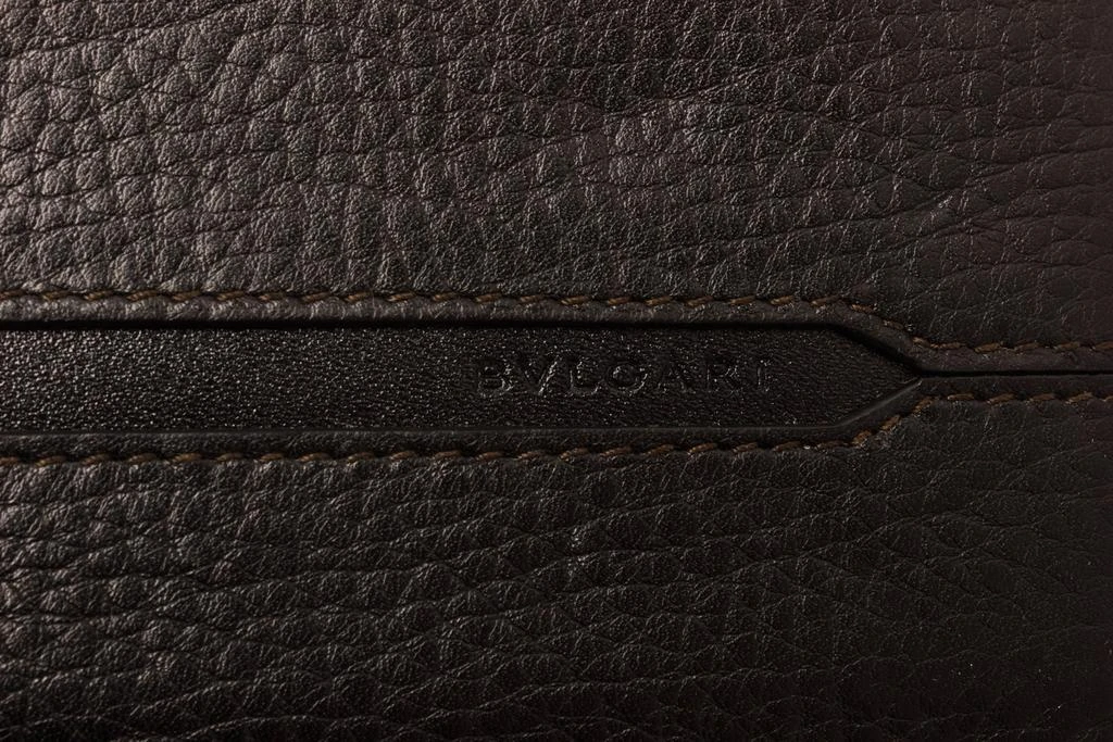 商品[二手商品] BVLGARI|Bvlgari Black Leather Zip Around Wallet,价格¥2353,第5张图片详细描述