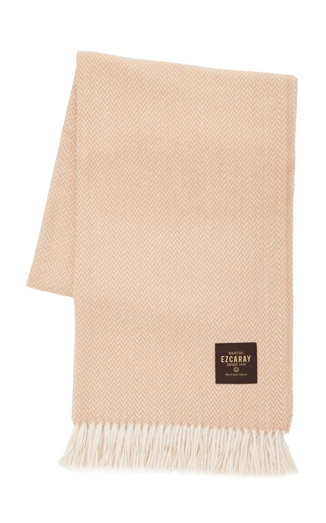 商品Mantas Ezcaray|Mantas Ezcaray - Merino Wool Throw - Blue - Moda Operandi,价格¥614,第1张图片详细描述