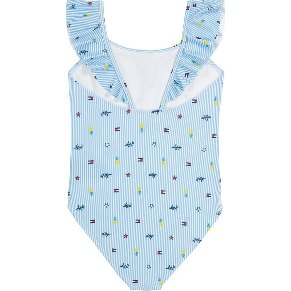 商品Tommy Hilfiger|Baby Girls Ithaca Stripe Icon One Piece,价格¥57,第2张图片详细描述