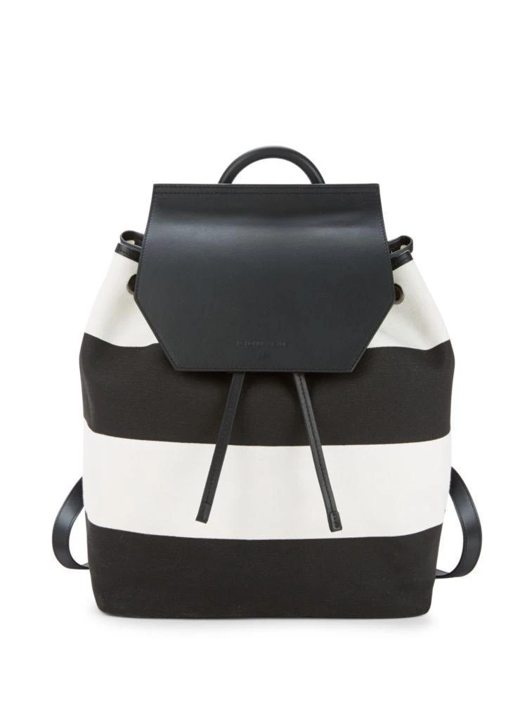 商品KENDALL + KYLIE|Nancy Striped Canvas Backpack,价格¥508,第2张图片详细描述