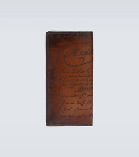 商品Berluti|Santal Scritto长款皮革钱包,价格¥9906,第3张图片详细描述