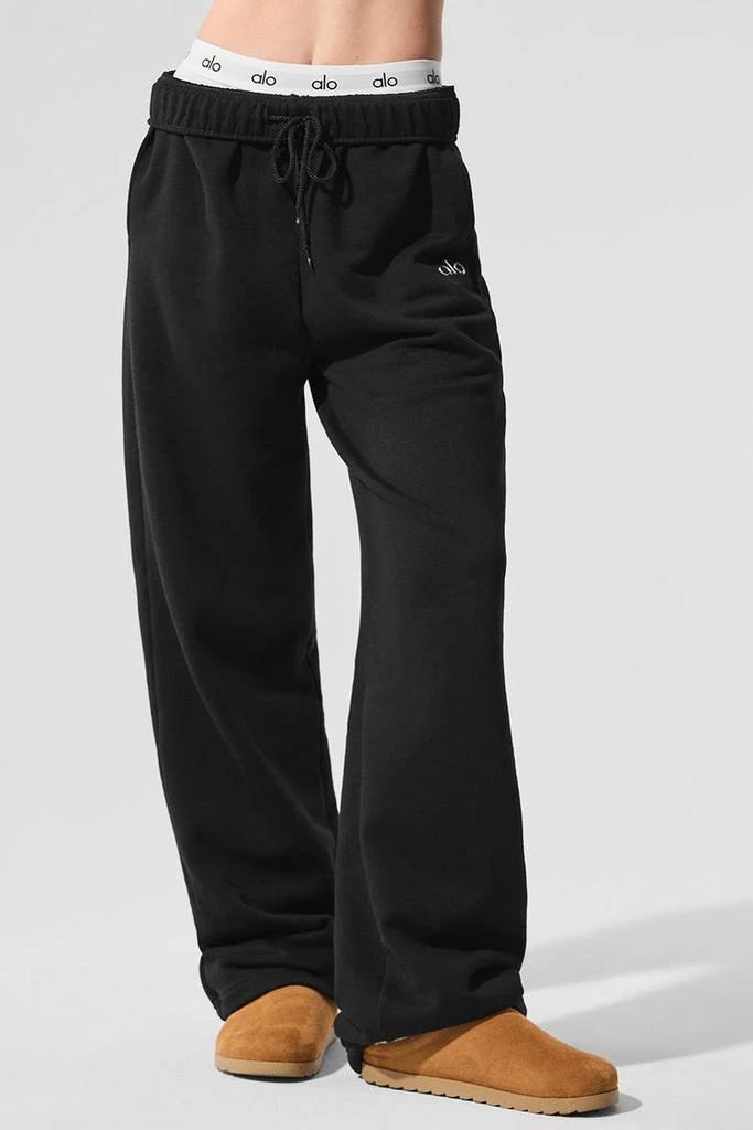 商品Alo|Accolade Straight Leg Sweatpant - Burgundy,价格¥1051,第2张图片详细描述