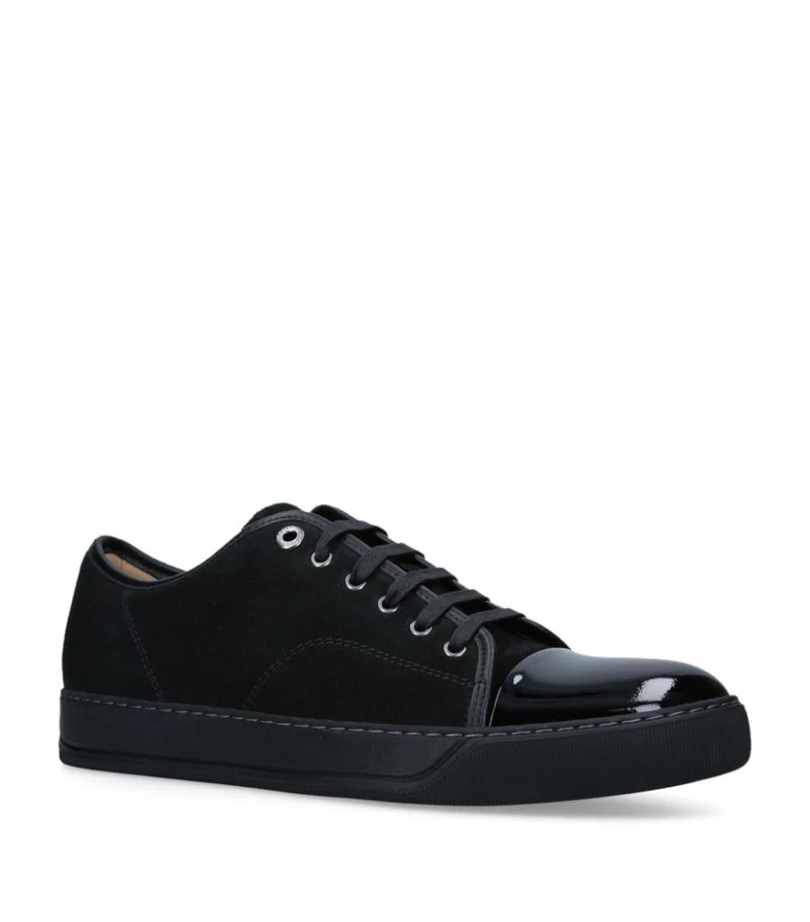 商品Lanvin|Suede Patent Toe Cap Sneakers,价格¥3882,第1张图片