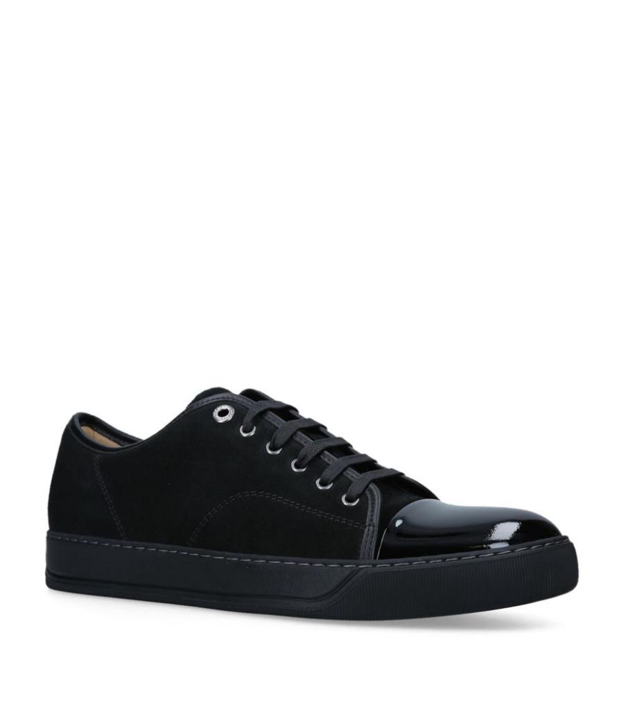 商品Lanvin|Suede Patent Toe Cap Sneakers,价格¥3325,第1张图片