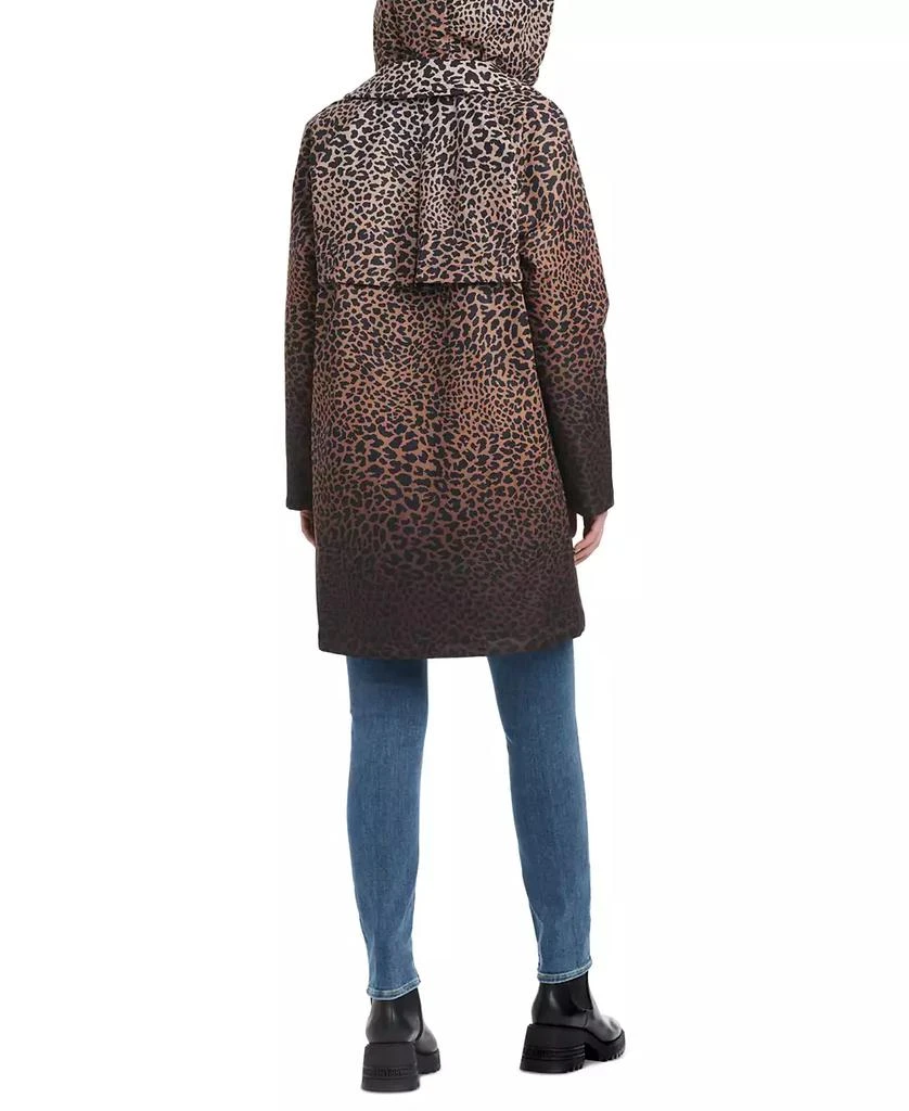 商品Kate Spade|Women's Hooded Leopard-Print A-Line Raincoat,价格¥919,第5张图片详细描述