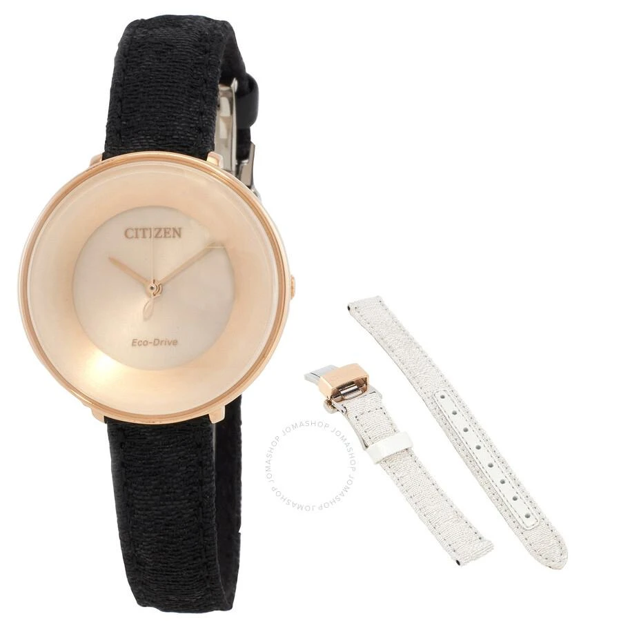 商品Citizen|L Eco-Drive Champagne Dial Ladies Watch EM0608-42X,价格¥2288,第1张图片