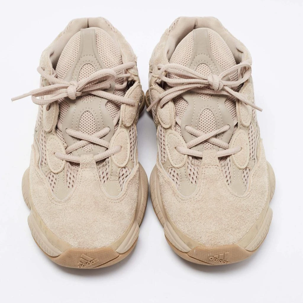 商品[二手商品] YEEZY|Yeezy x Adidas Beige Suede And Mesh Yeezy 500 Lace Up Sneakers Size 43 1/3,价格¥1423,第3张图片详细描述