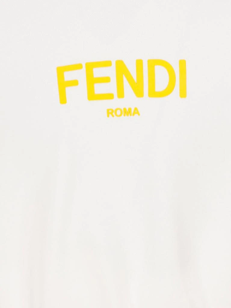 商品Fendi|Fendi Kids Logo Printed Cropped Hoodie,价格¥1182-¥1517,第3张图片详细描述