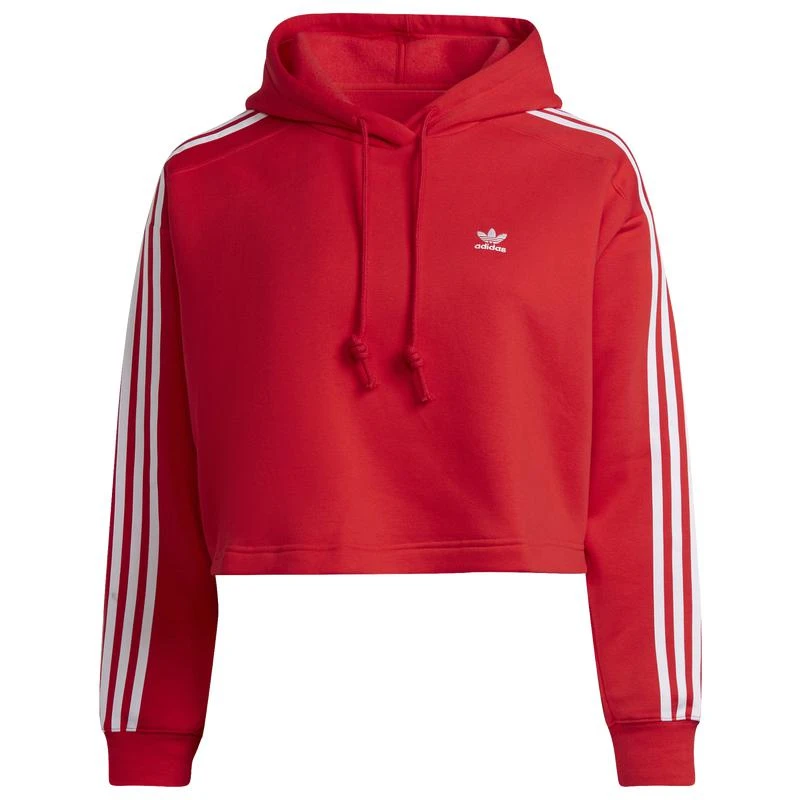 商品Adidas|adidas Plus 3 Stripe Short Hoodie - Women's,价格¥497,第3张图片详细描述