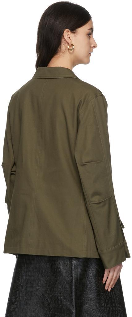 商品Totême|Khaki Army Jacket,价格¥2619,第5张图片详细描述