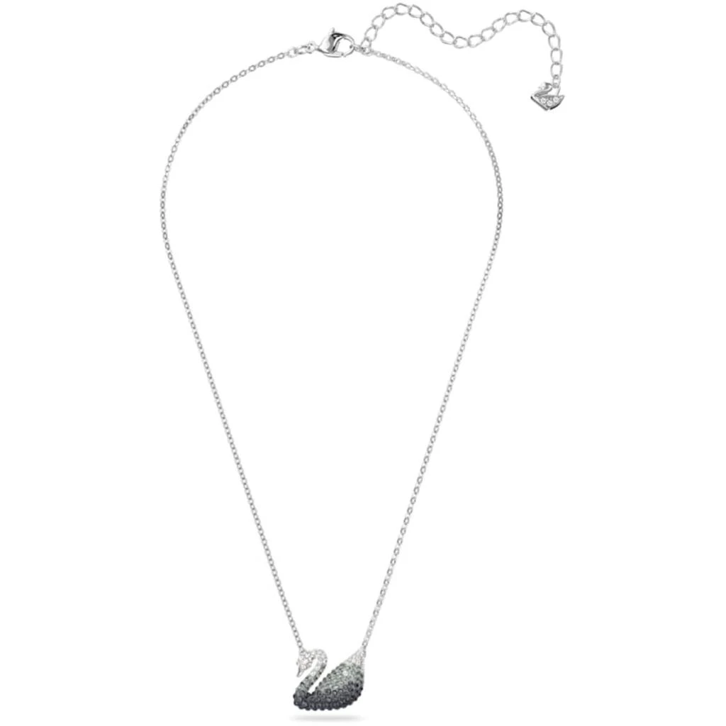 商品Swarovski|Swarovski Women's Pendant - Iconic Swan Grey Rhodium Plated Lobster Clasp | 5614103,价格¥684,第2张图片详细描述