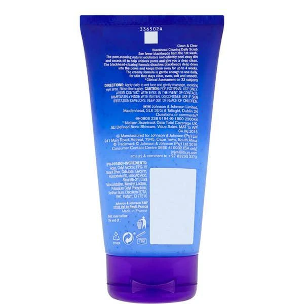 商品Clean & Clear|Clean & Clear Blackhead Clearing Scrub 150ml,价格¥51,第3张图片详细描述