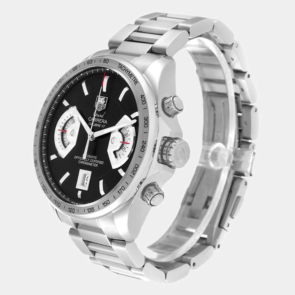 Tag Heuer Black Stainless Steel Carrera CAV511G Automatic Men's Wristwatch 43 mm商品第3张图片规格展示