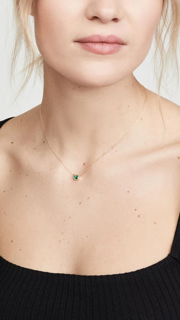 商品Jennie Kwon Designs|Jennie Kwon 设计 14k Emerald Lexie 项链,价格¥7298,第3张图片详细描述
