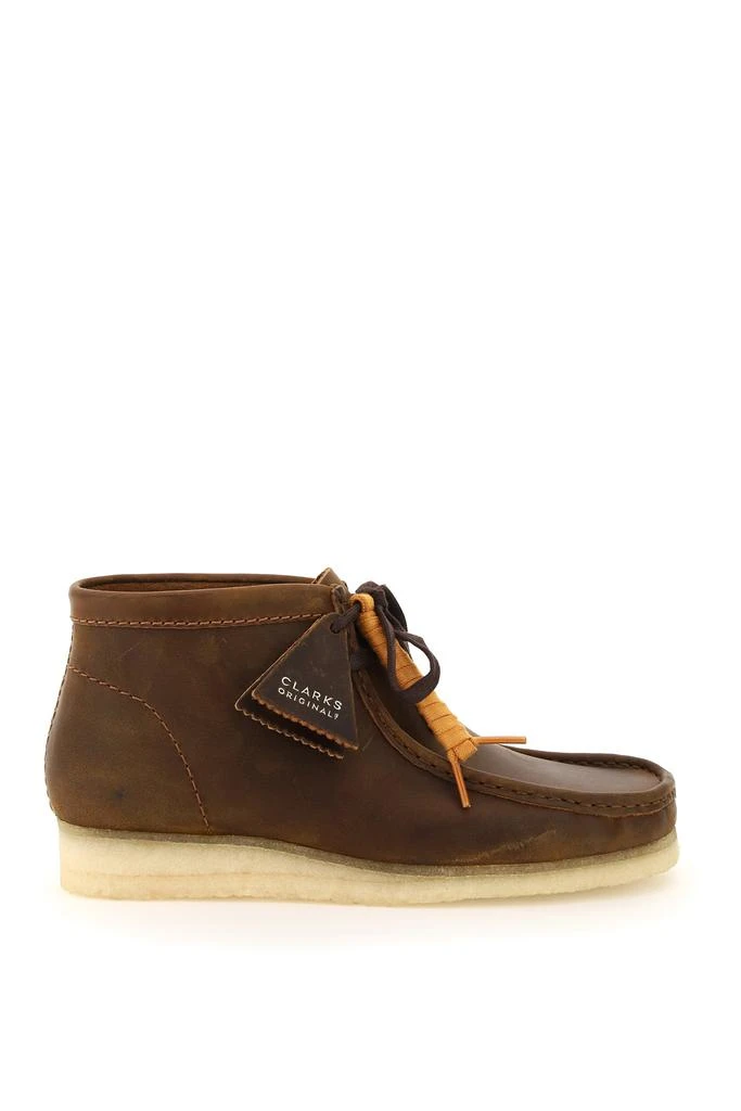 商品Clarks|WALLABEE LEATHER LACE-UP BOOTS,价格¥780,第1张图片