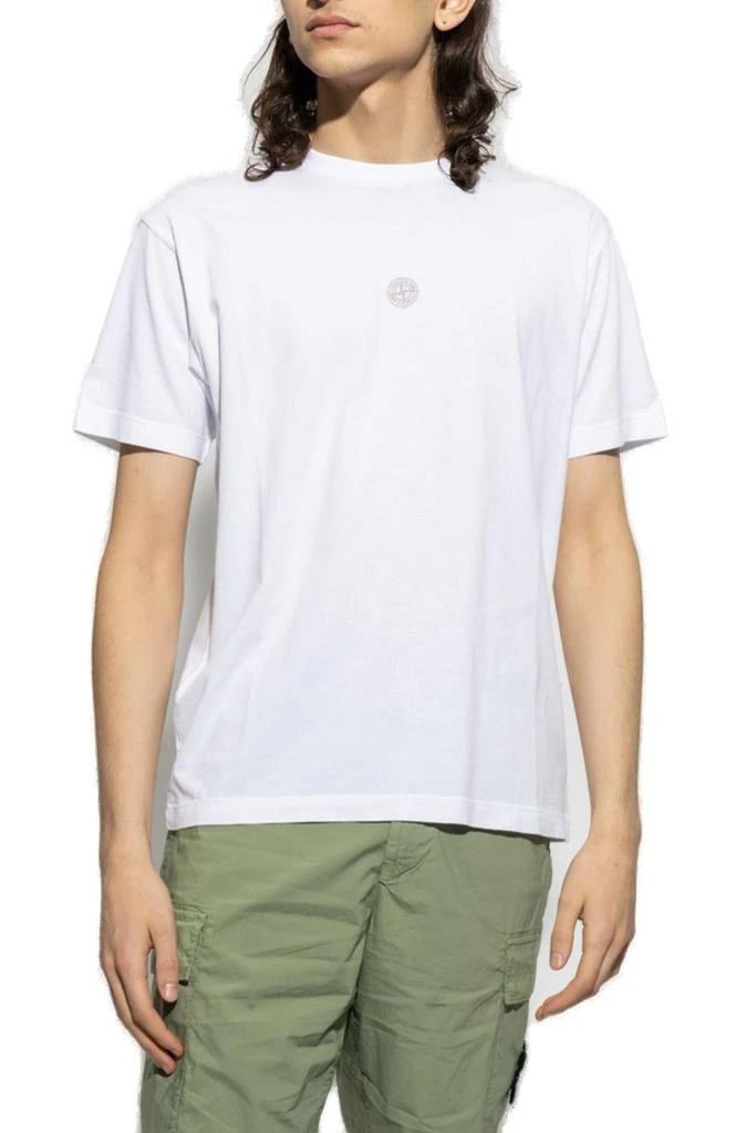 商品Stone Island|Stone Island Logo Printed Crewneck T-Shirt,价格¥830,第2张图片详细描述