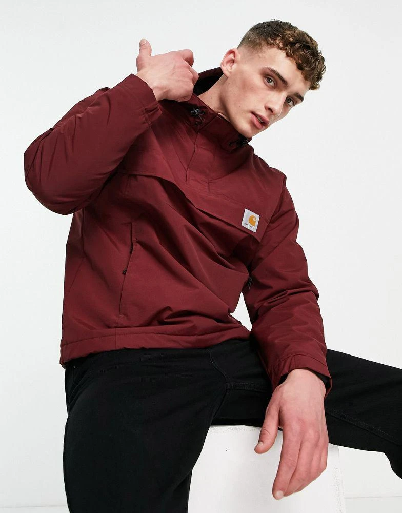 商品Carhartt|Carhartt WIP winter nimbus pullover jacket in burgundy,价格¥863,第4张图片详细描述