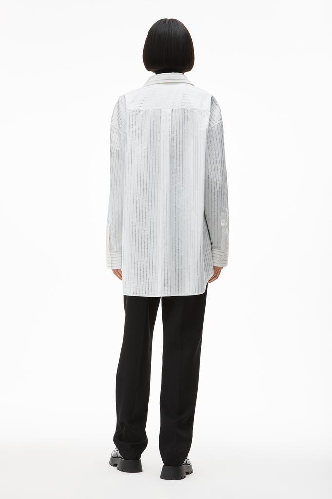 商品Alexander Wang|CRYSTAL HOTFIX SHIRT IN COTTON,价格¥5143,第7张图片详细描述