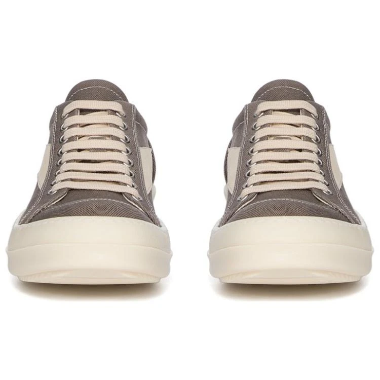 商品[国内直发] Rick Owens|/RO DRKSHDW 小牛皮 圆头系带 低帮 板鞋 男款 褐色,价格¥6053,第4张图片详细描述