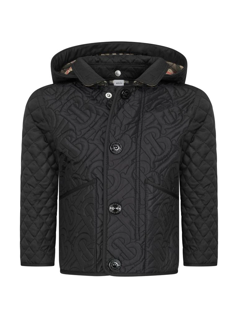 商品Burberry|Burberry Black Baby Boys Quilt Jacket,价格¥2074,第1张图片