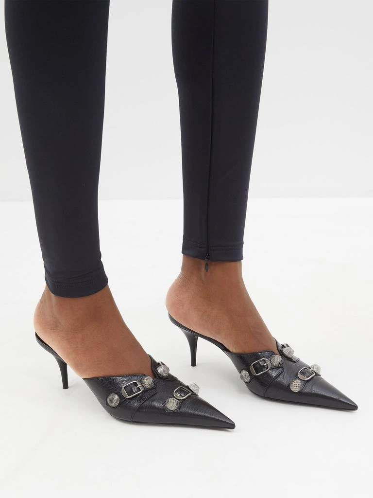 商品Balenciaga|Cagole 70 studded leather mules,价格¥5905,第3张图片详细描述