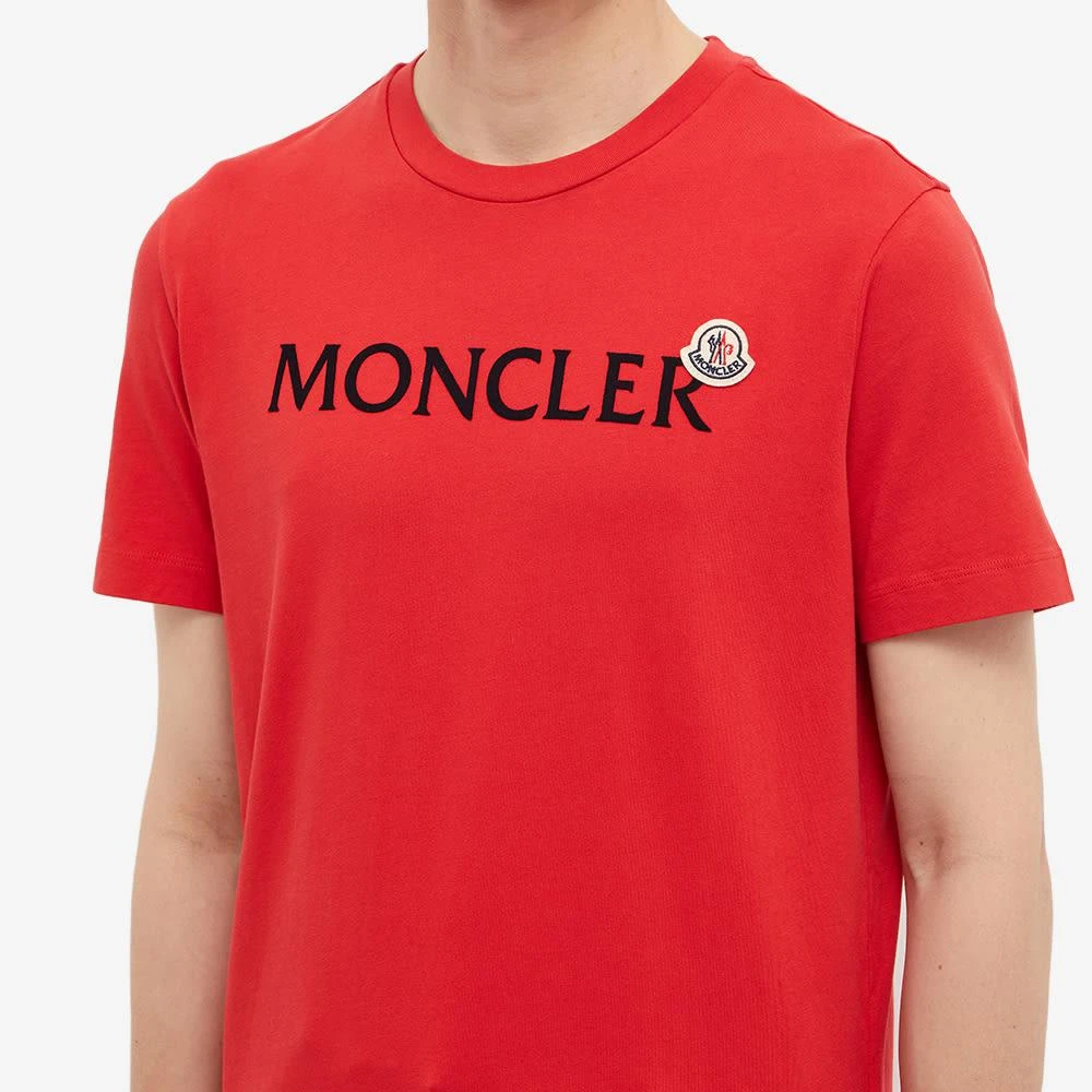 商品Moncler|Moncler Text Logo Tee,价格¥2427,第5张图片详细描述