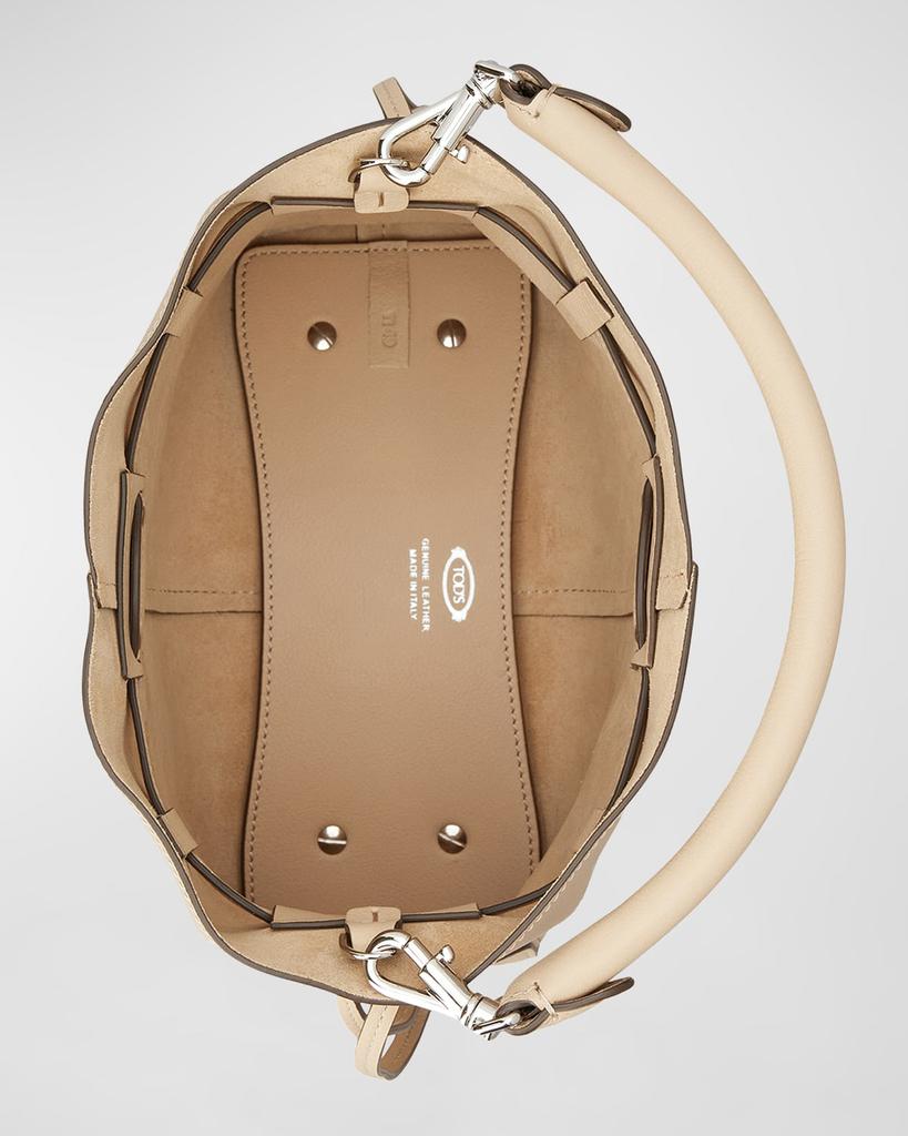 【TOD'S】MINI BUCKET BAG Woman BEIGE Tod's Di Bag Bucket Bag in Leather Mini with