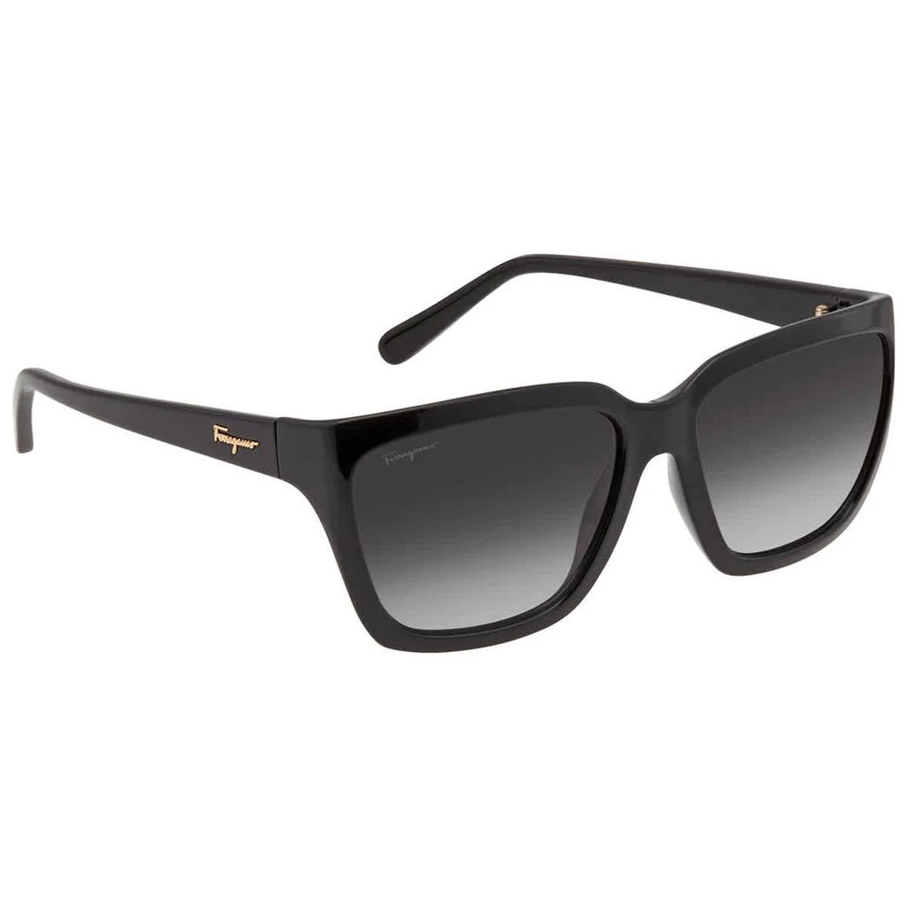 商品Salvatore Ferragamo|Grey Rectangular Ladies Sunglasses SF1018S 001 59,价格¥450,第2张图片详细描述