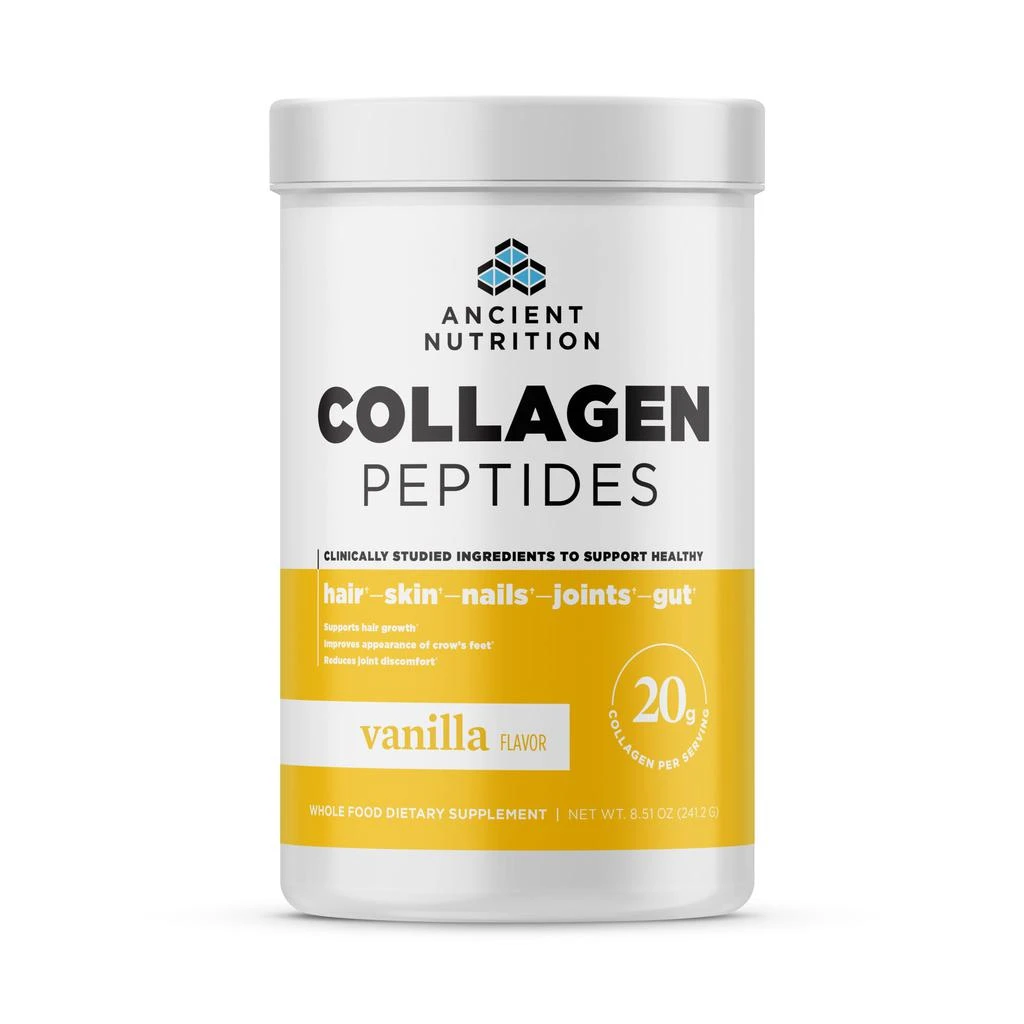 商品Ancient Nutrition|Collagen Peptides Protein | Powder Vanilla (12 Servings),价格¥174,第1张图片