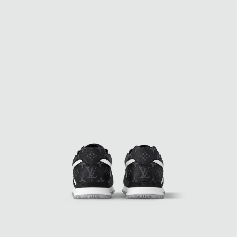 【预售3-7天】LV/路易威登 男士黑色/白色帆布休闲运动鞋 商品