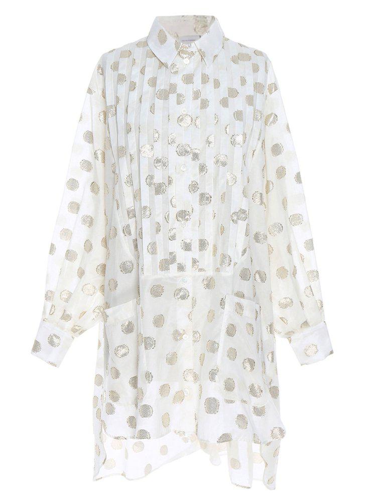 Faith Connexion Polka Dot Long-Sleeve Shirt商品第1张图片规格展示