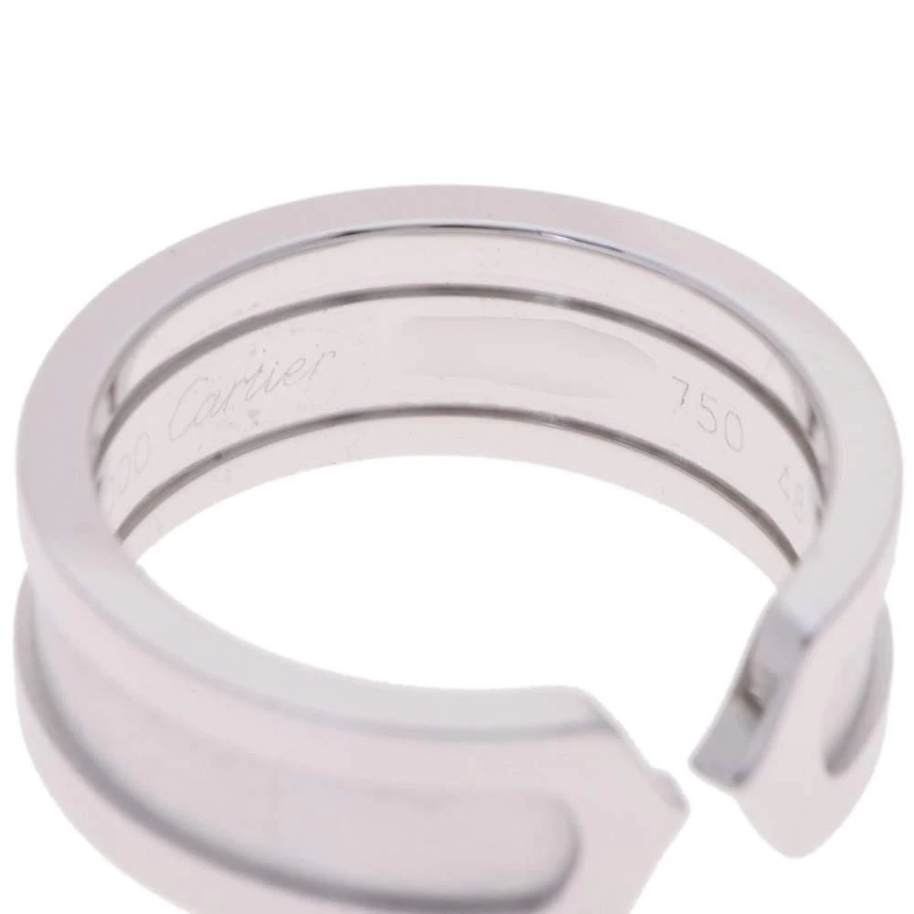 商品[二手商品] Cartier|Cartier Vintage Double C 18K White Gold Ring EU 48,价格¥5226,第5张图片详细描述