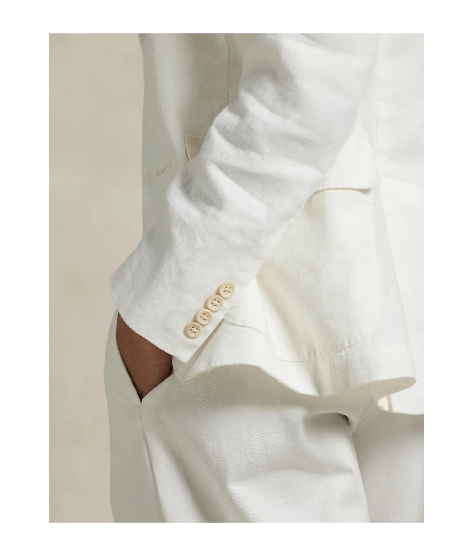 商品【商品预售7天】 Ralph Lauren|Ralph Lauren 女士西服 211965036001 白色,价格¥2744,第6张图片详细描述