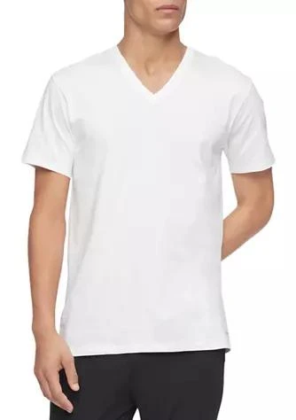 商品Calvin Klein|Klein Cotton Classics Short Sleeve V Neck T Shirt,价格¥346,第1张图片