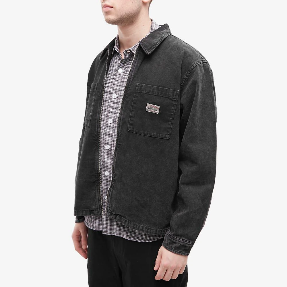 商品STUSSY|Stussy Washed Canvas Zip Shirt,价格¥1393,第2张图片详细描述