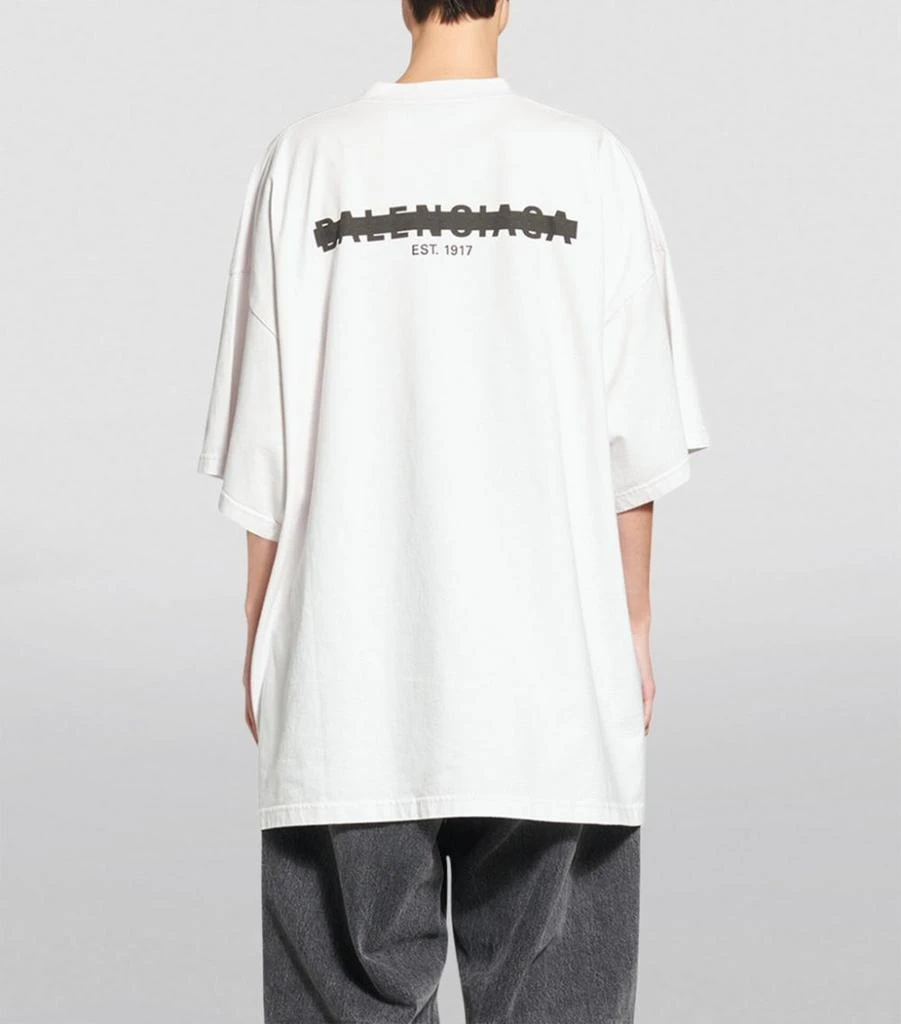 商品Balenciaga|Cotton Logo Oversized T-Shirt,价格¥4134,第4张图片详细描述