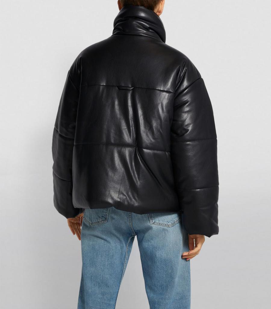 商品Nanushka|Vegan Leather Puffer Jacket,价格¥4519,第6张图片详细描述